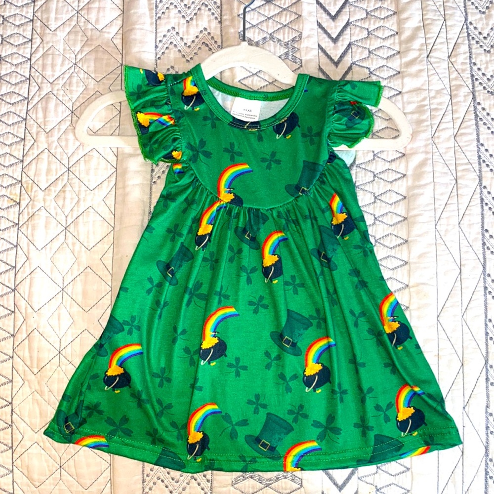 ✨2/$15 Boutique 🍀St. Patty’s Day‎ Dress | 6-9 Months